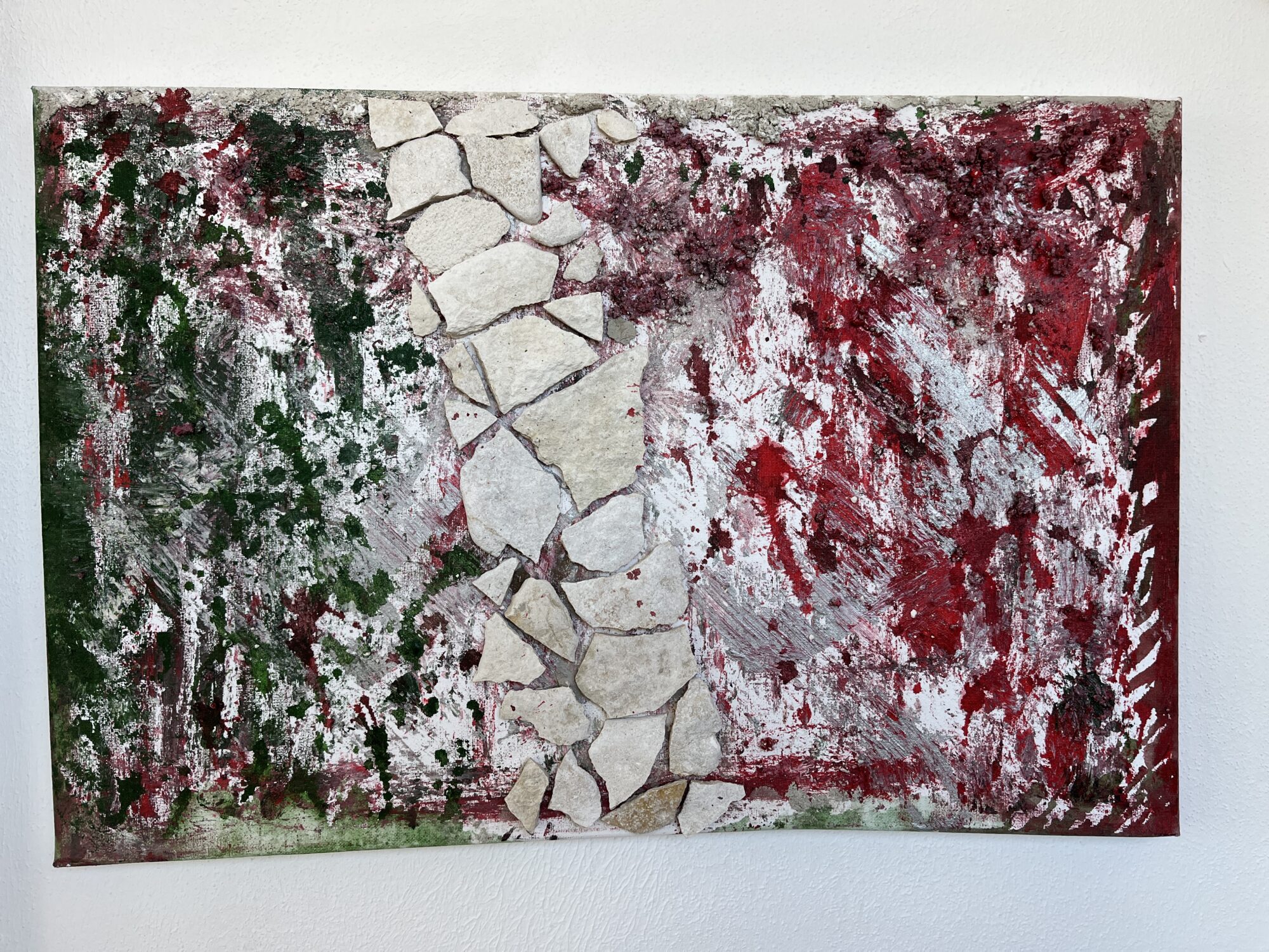 green white red